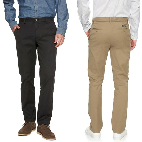 Banana Republic Chinos Aiden Stretch Khakis Slim Fit Casual Pant Four Pocket Nwt